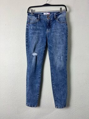 Cabi Cinch Skinny Distressed Stretch Jean Size 10